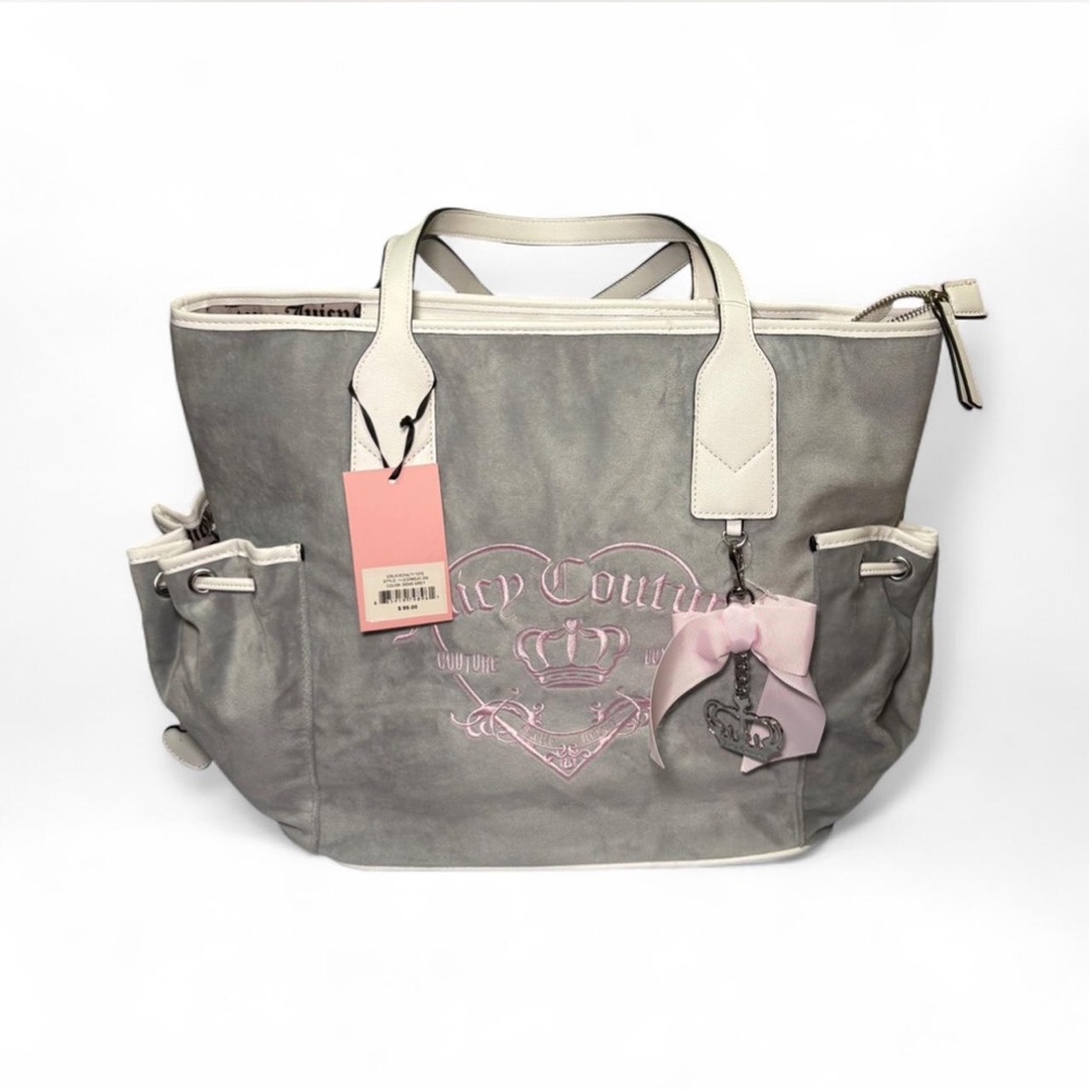 Juicy Couture Gray Royalty Tote Bag